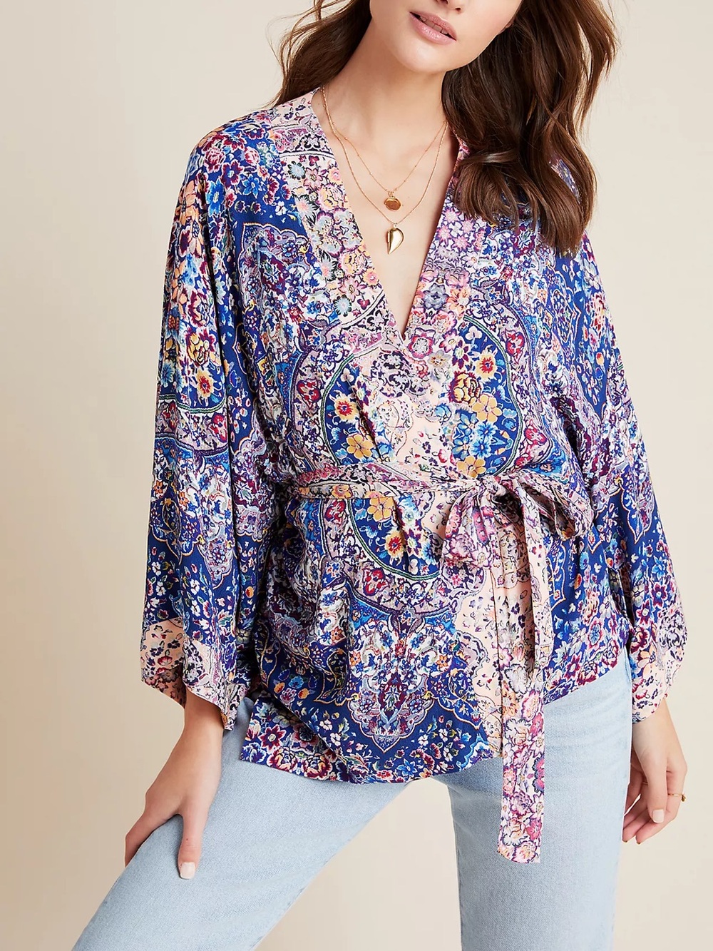 Kachel X Anthropologie - Jasmine Floral Kimono Cardigan